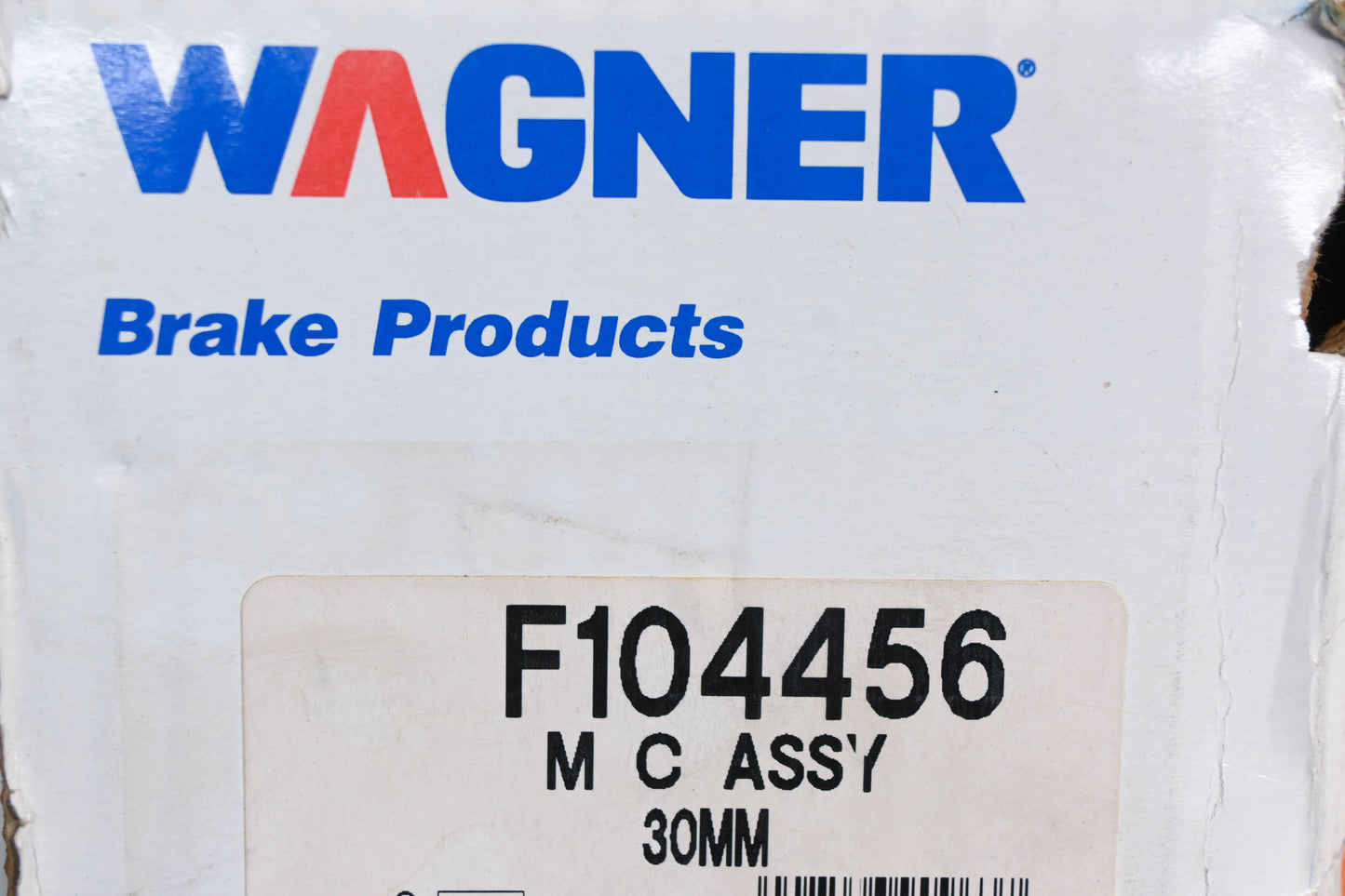 Wagner F104456, MC39308 Master Brake Cylinder NOS