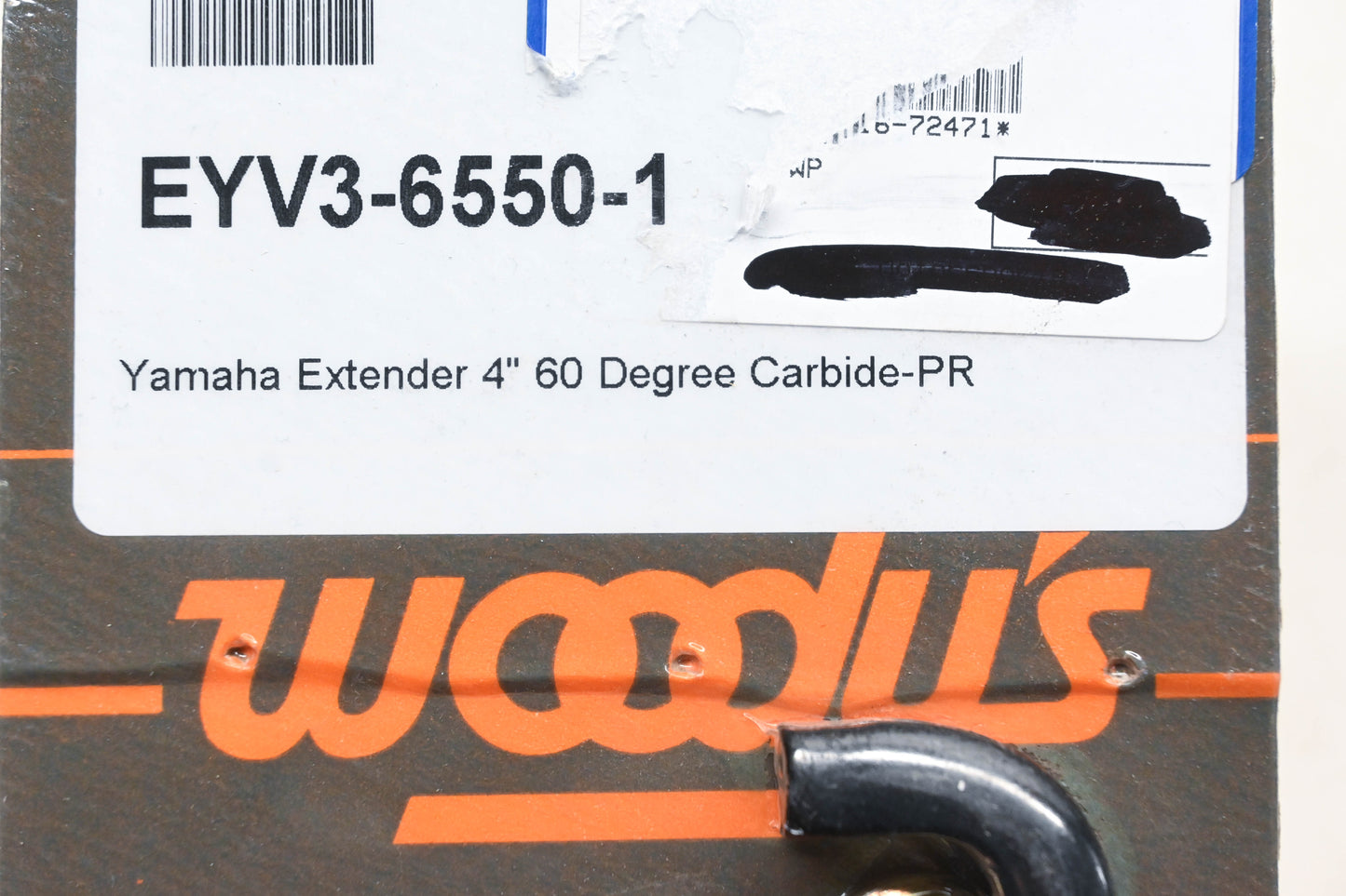 Woody's EYV3-6550-1 Yamaha Extender 4" 60 Degree Carbide Wear Bar Kit NOS
