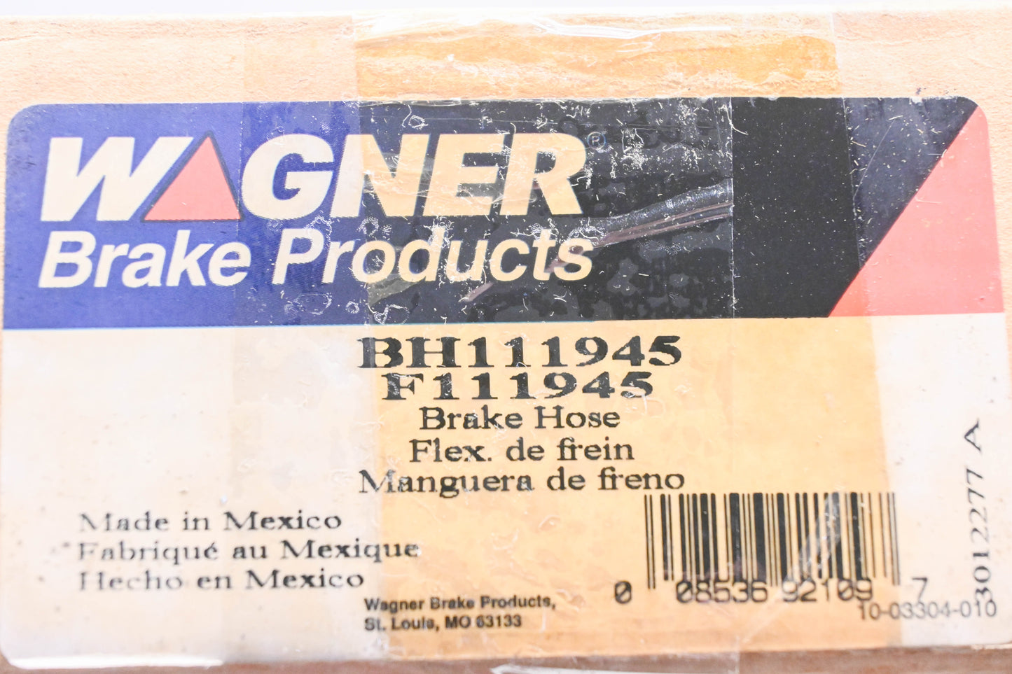 Wagner BH111945, F111945 Brake Hydraulic Hose NOS