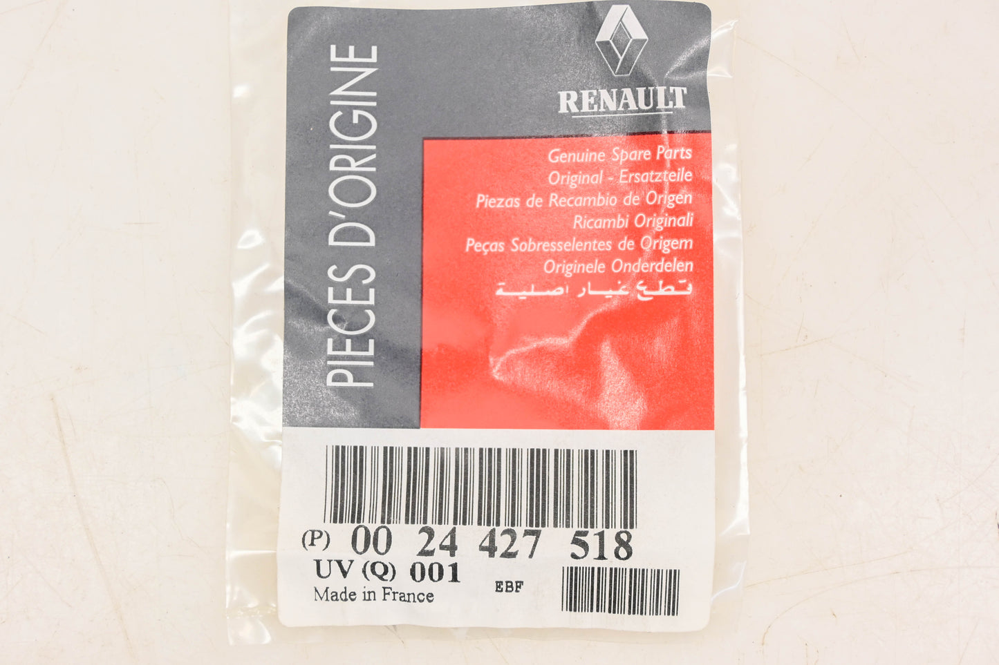 Renault 0024427518, 00 24 427 518 O-Rings Qty 2 NOS