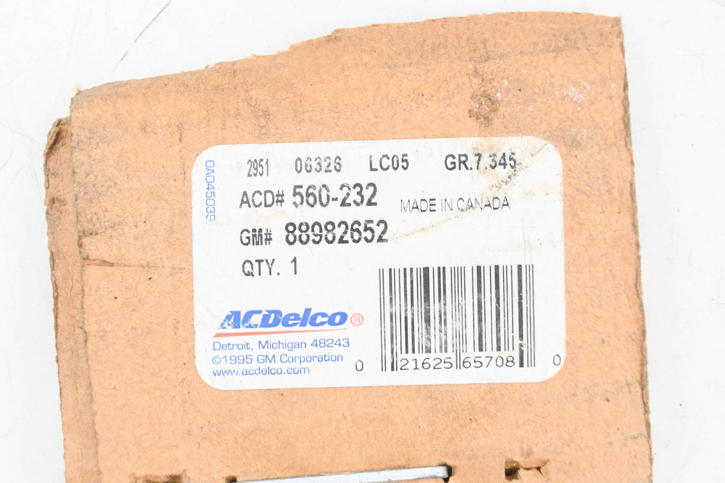 AC Delco 560-232, 88982652 Shock Absorber NOS