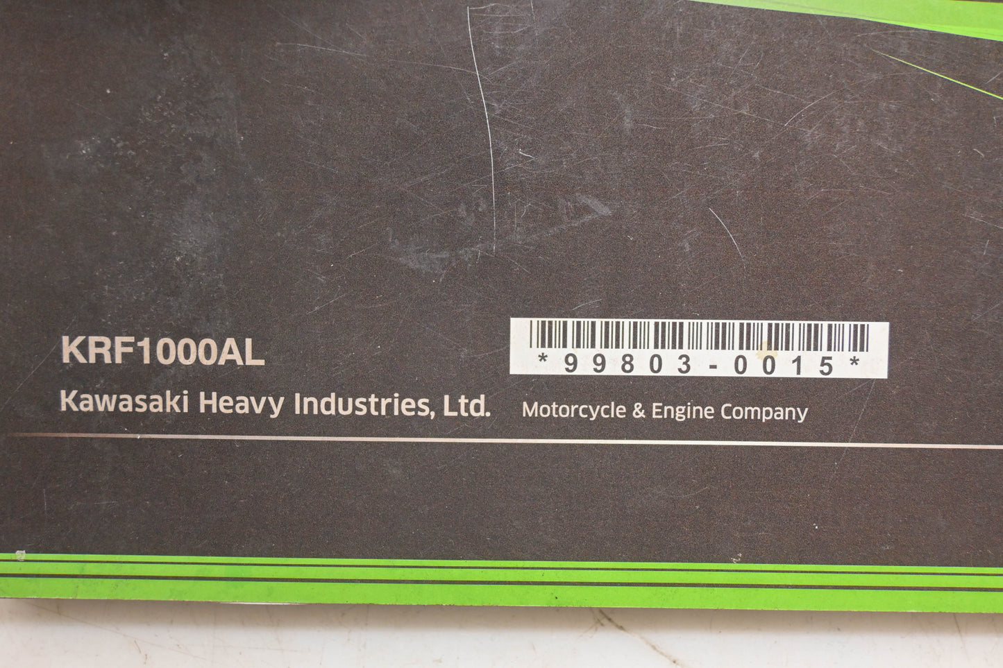 OEM Kawasaki 99803-0015 Teryx KRF 1000AL Owner's Manual