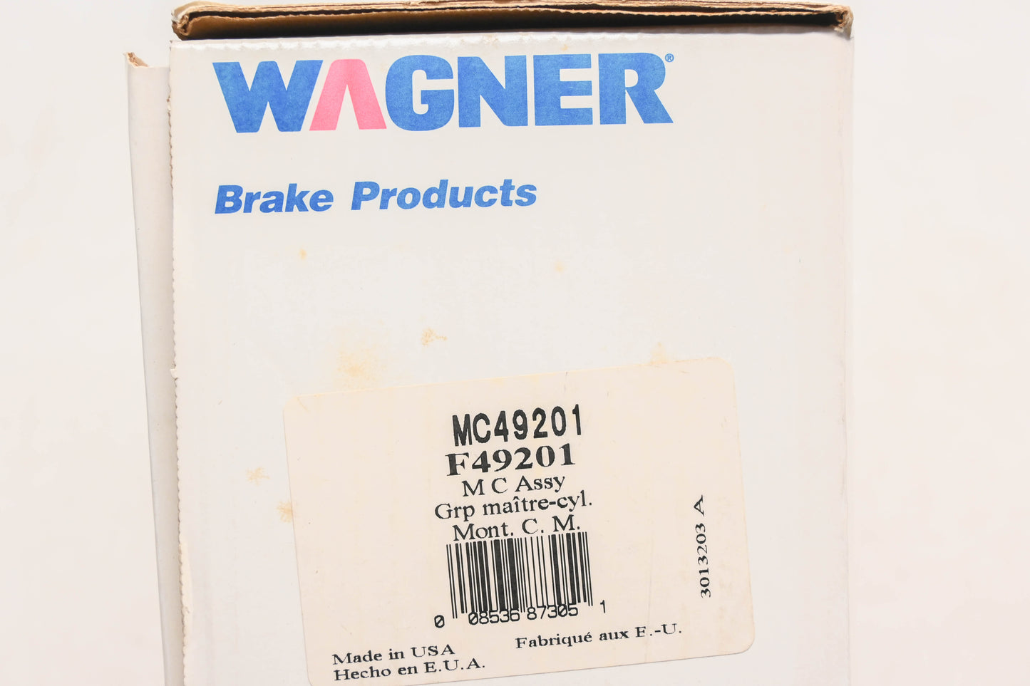 Wagner F49201, MC49201 Brake Master Cylinder NOS