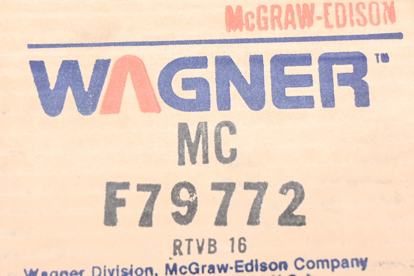 Wagner F79772, MC36338 Brake Master Cylinder NOS