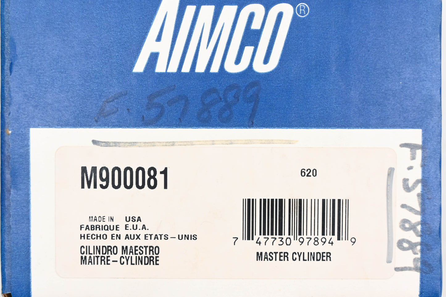 Aimco M900081, 130.61006 Brake Master Cylinder Kit NOS
