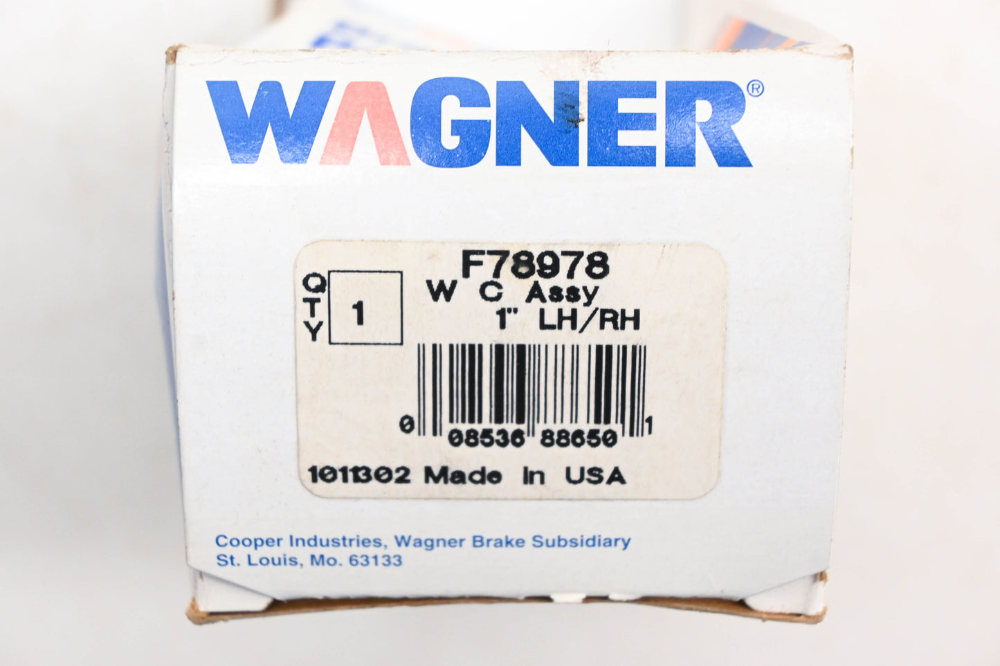 Wagner F78978, WC78978, FE78979 Drum Brake Wheel Cylinder NOS