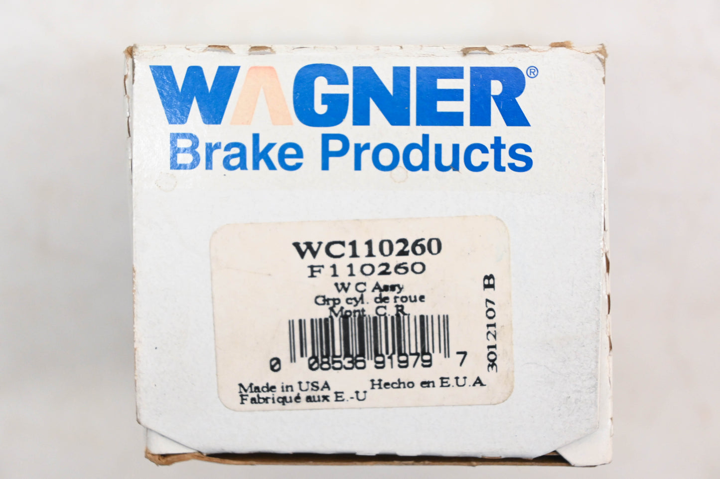 Wagner F110260, WC110260 Drum Brake Wheel Cylinder NOS