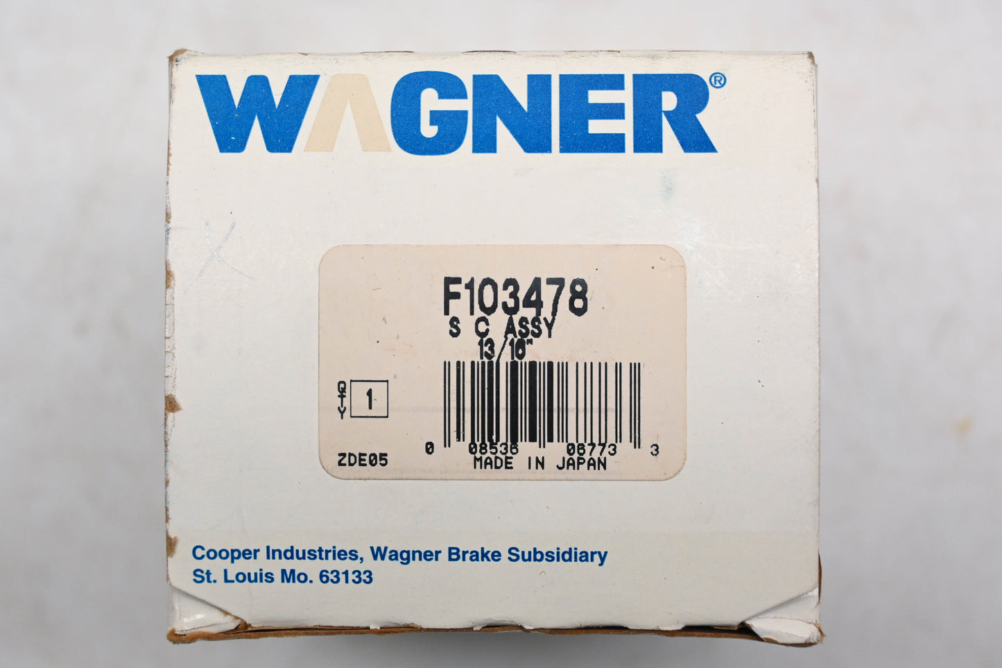 Wagner F103478, F-103478 Clutch Slave Cylinder Kit NOS