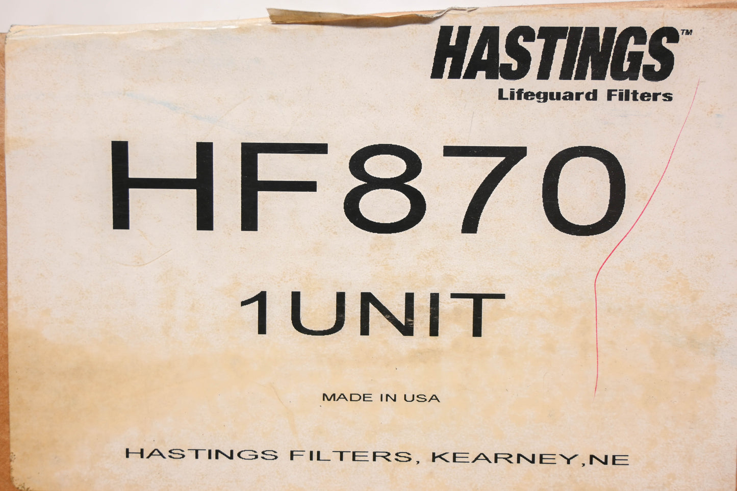 Hastings HF870, BT8312 Baldwin Hydraulic Filter NOS