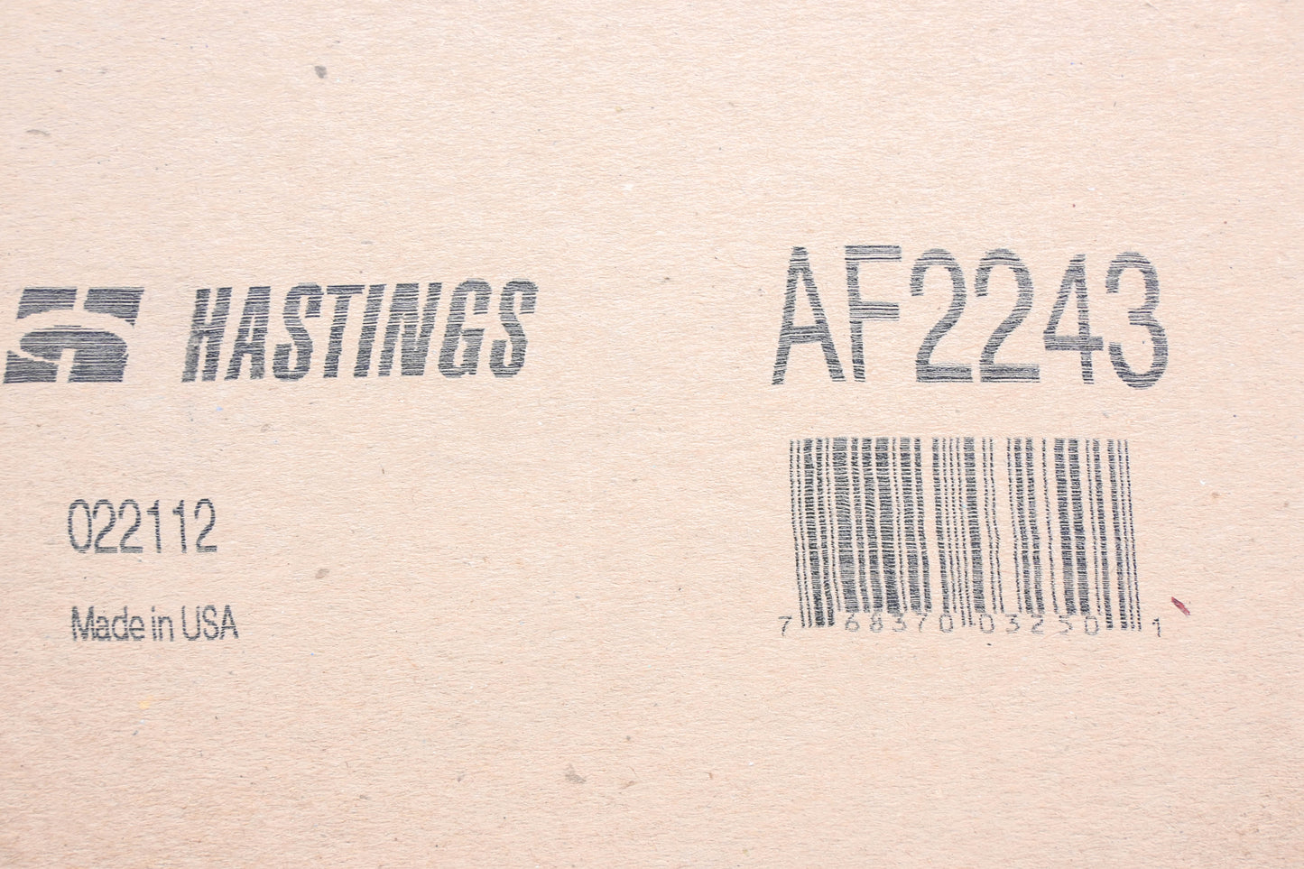 Hastings AF2243 Air Filter NOS