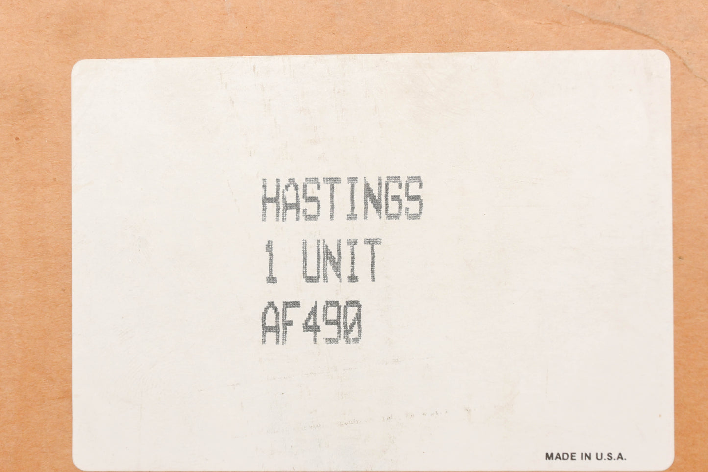 Hastings AF490 Air Filter NOS