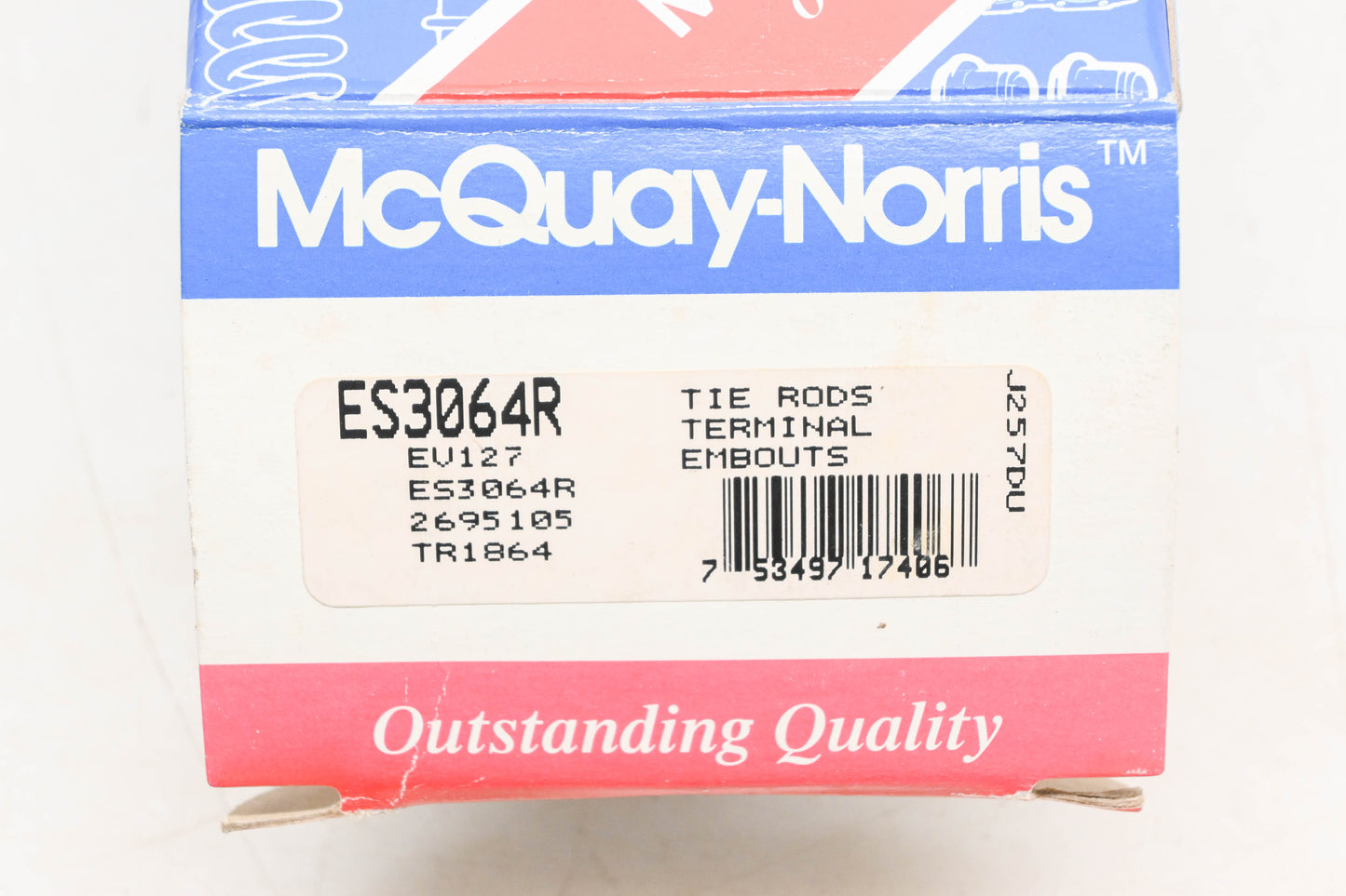 McQuay-Norris ES3064R, EV127, TR1864 858 Tie Rod Kit NOS