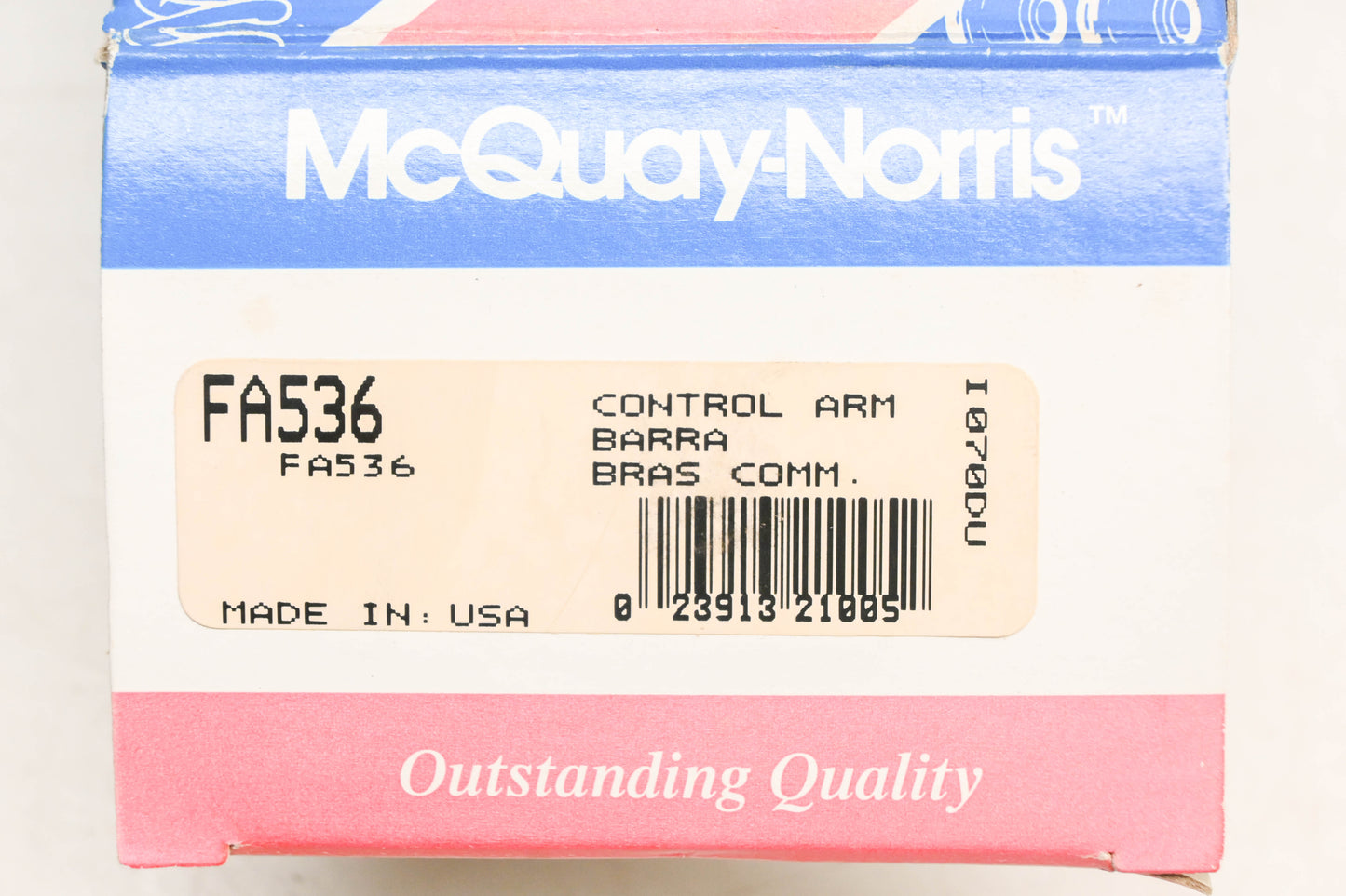 McQuay-Norris FA536 Control Arm Shaft Kit NOS