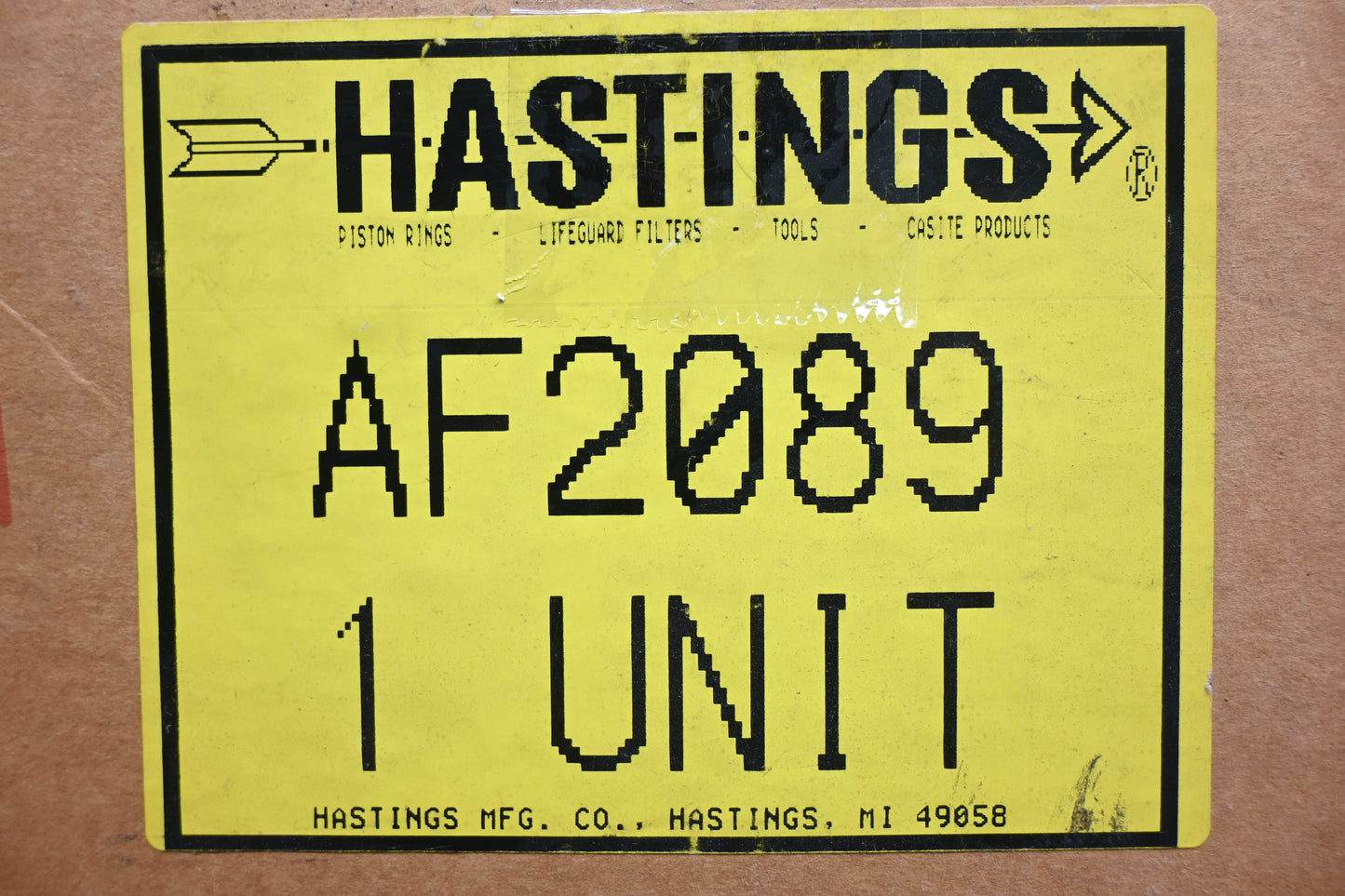 Hastings AF2089 Air Filter NOS