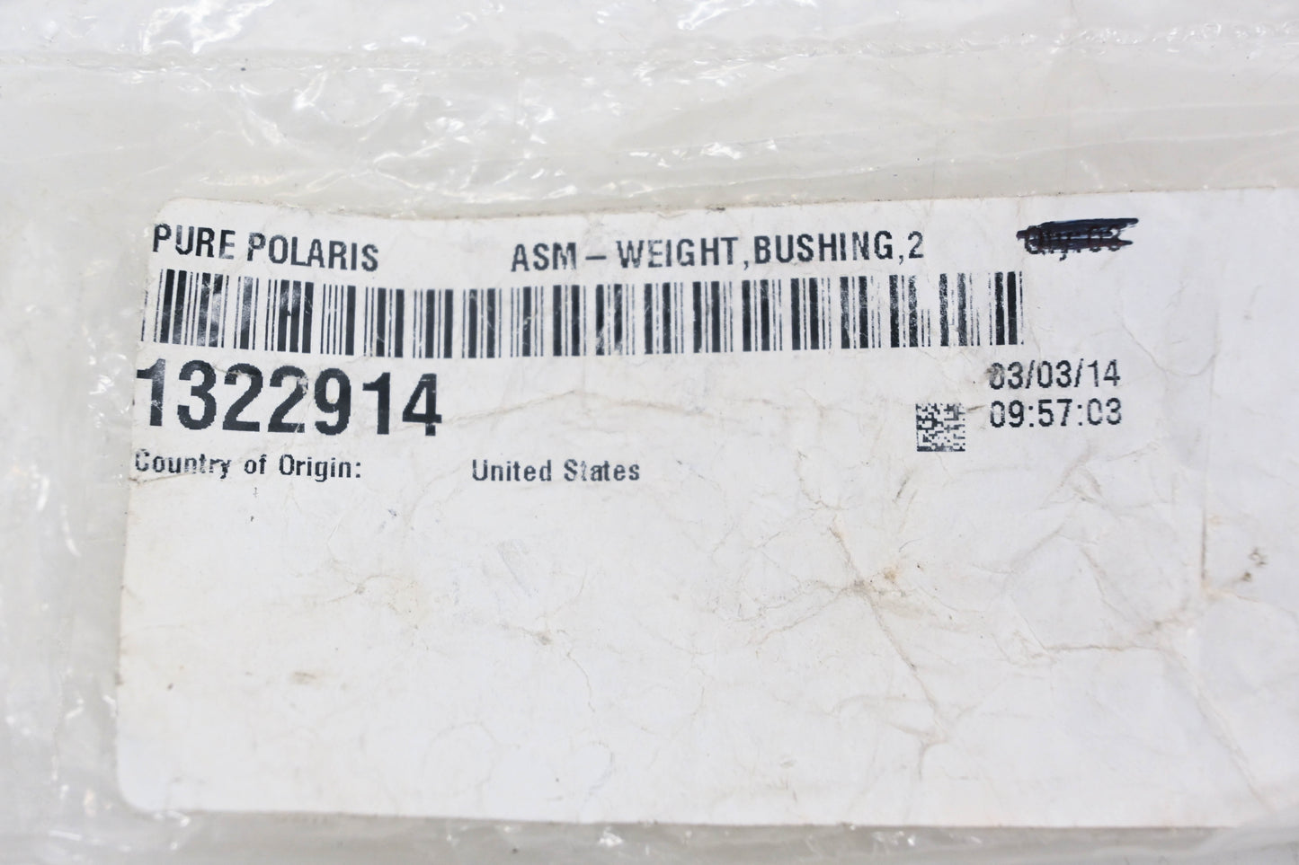 New OEM Polaris 1322914 Clutch Weights #23-54 Qty 3 NOS
