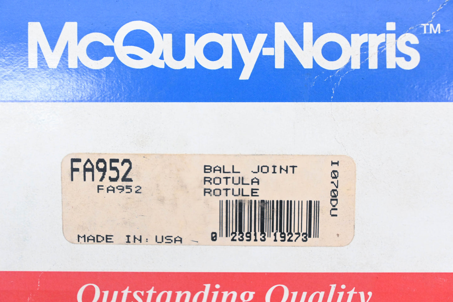 McQuay-Norris FA952 Ball Joint Kit NOS