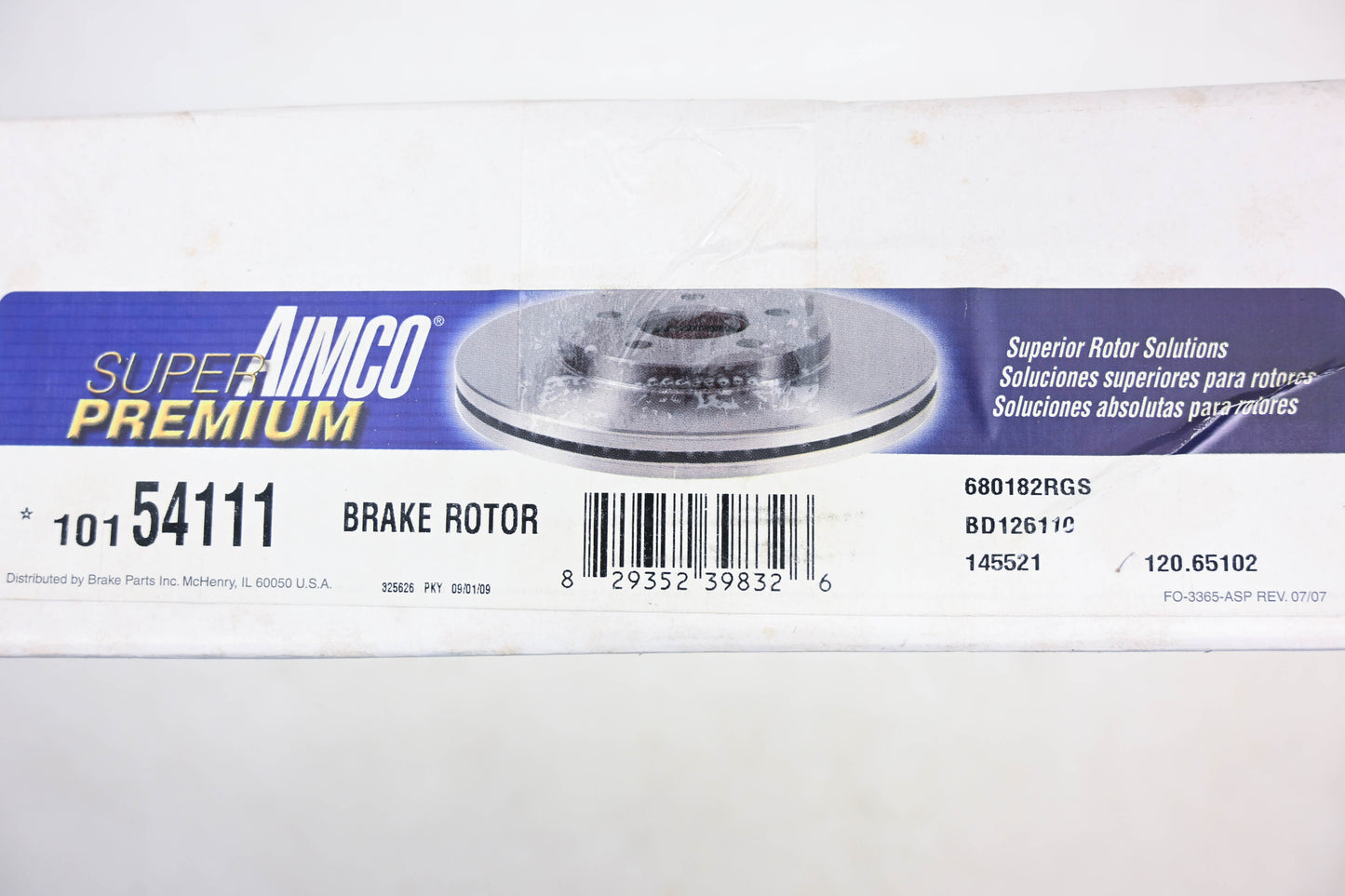 Aimco 10154111, 680182RGS, 145521 Brake Rotor NOS