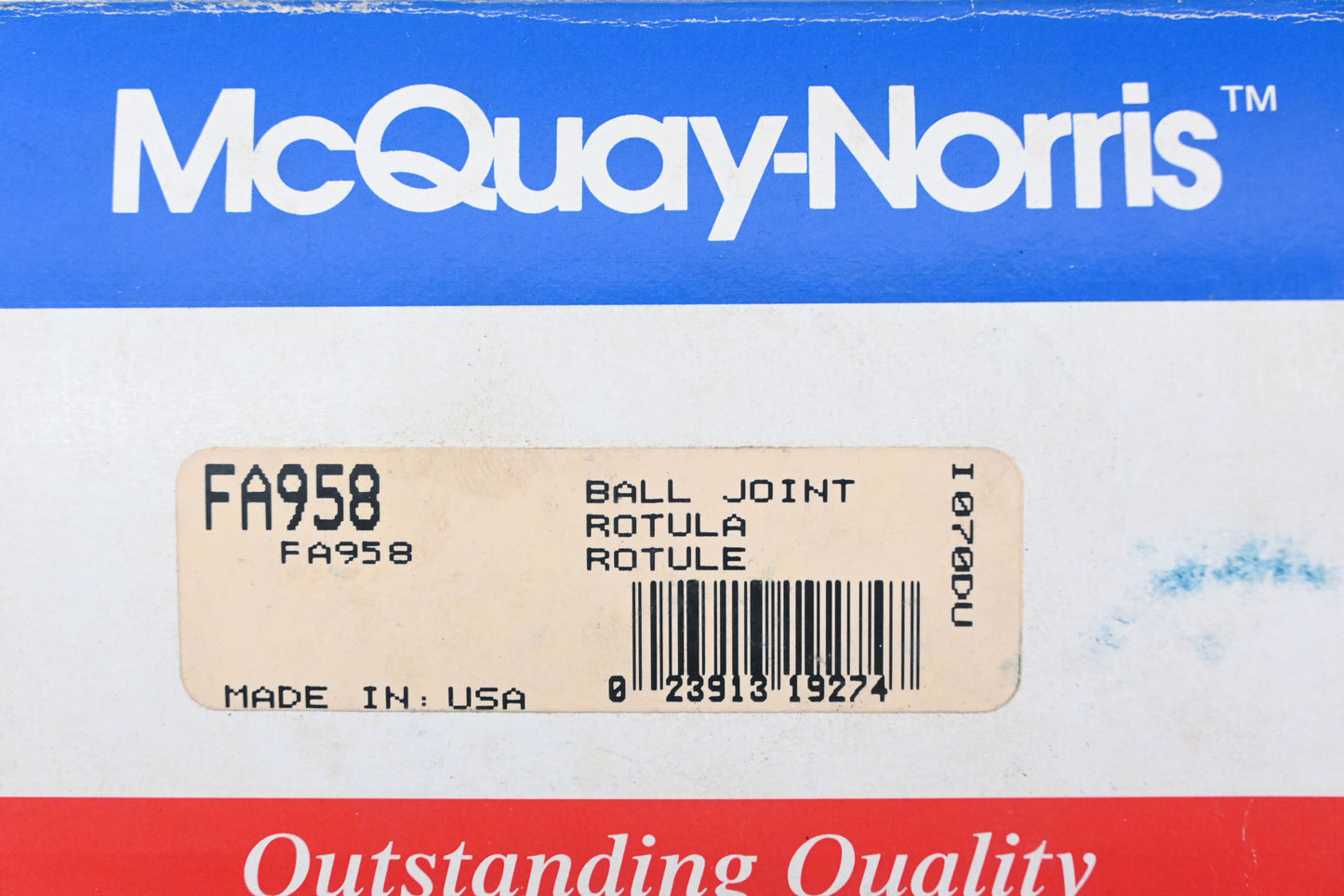 McQuay-Norris FA958 Ball Joint Kit NOS