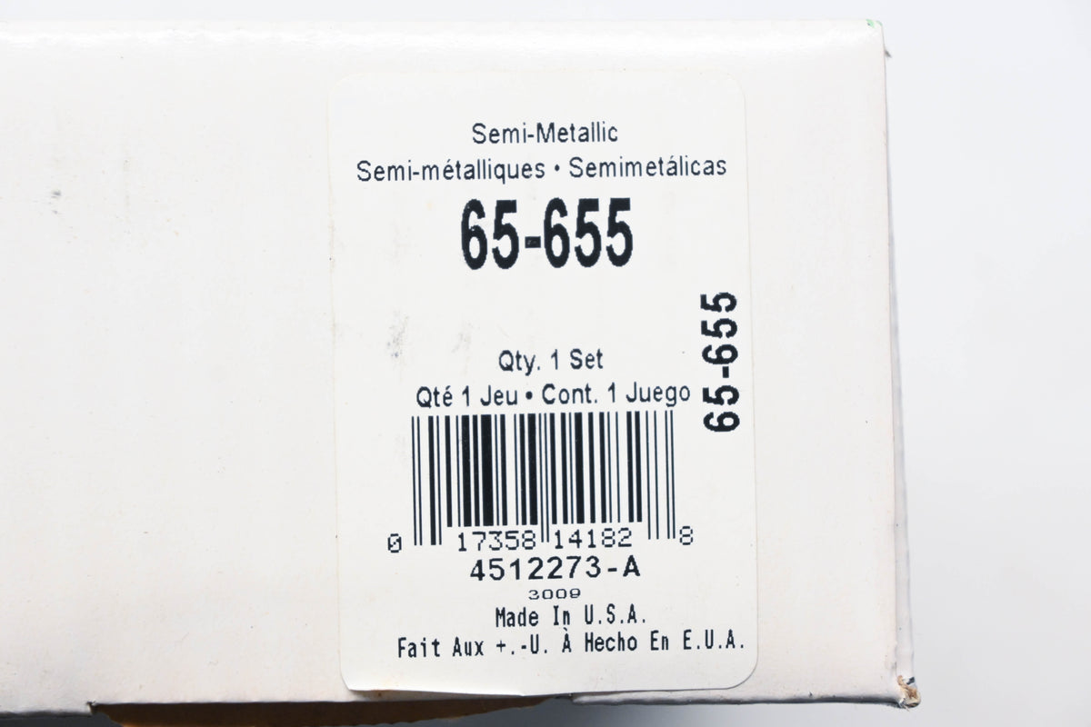 Wagner 65-655, PGD655M Guardian Disc Brake Shoe Kit NOS