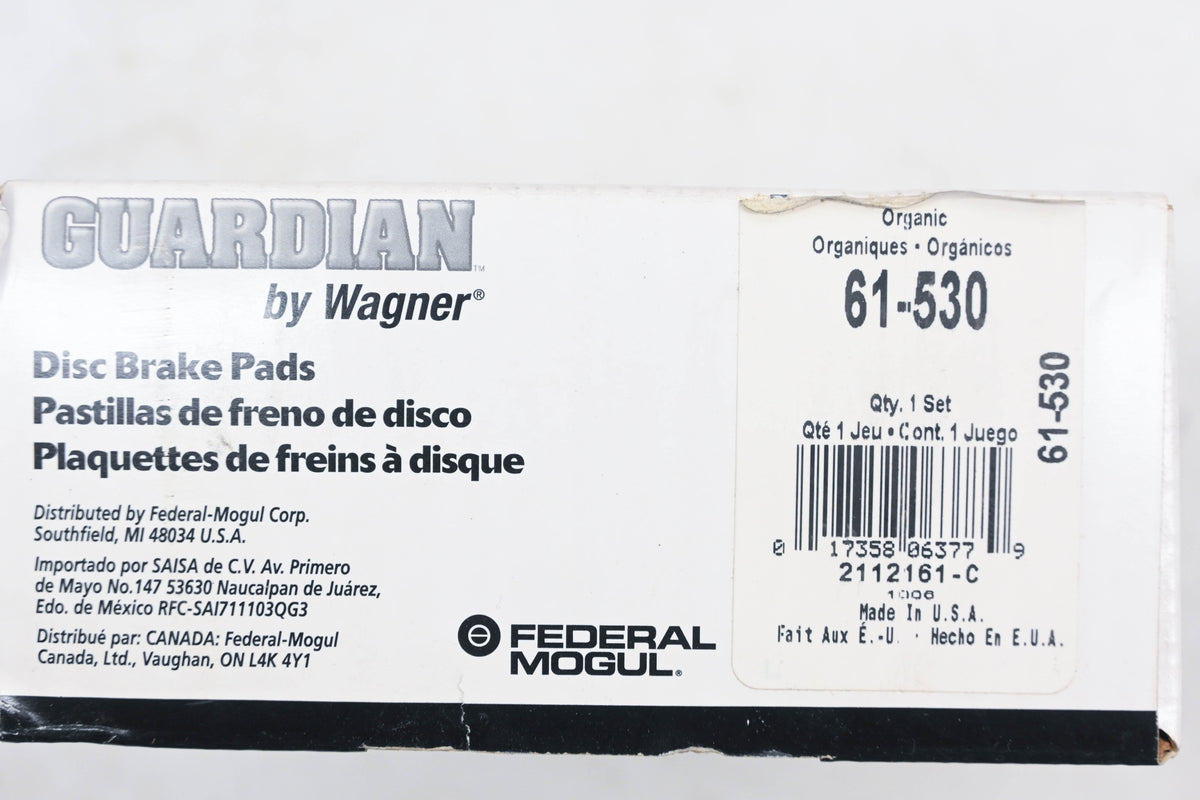 Wagner 61-530, EHT530H Guardian Disc Brake Shoe Kit NOS