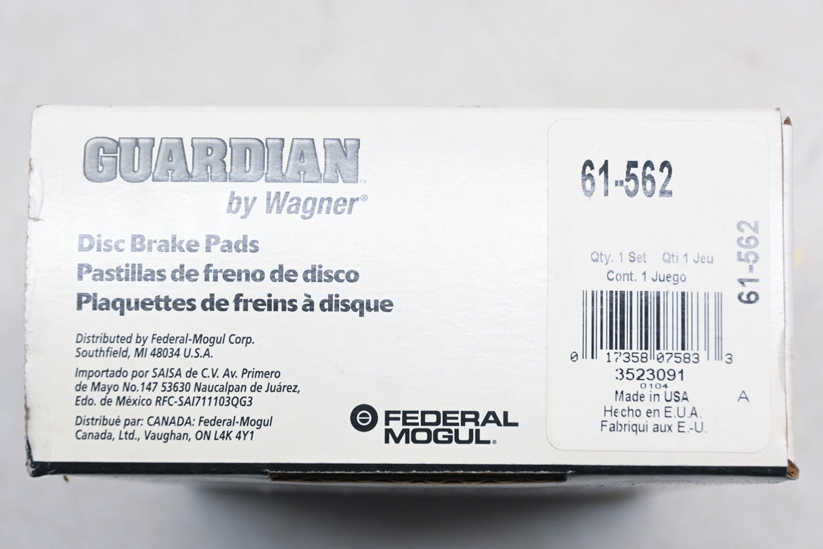 Wagner 61-562, SGD562 Guardian Disc Brake Shoe Kit NOS