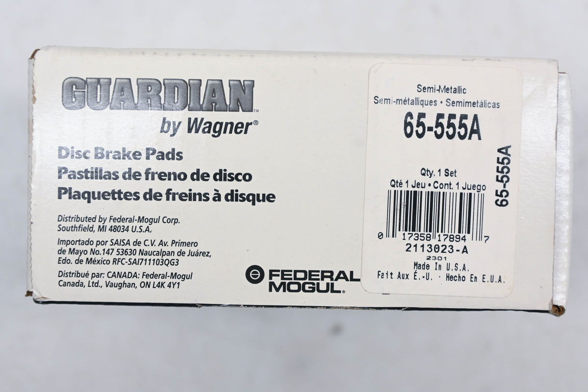 Wagner 65-555A, SGD555AM Guardian Disc Brake Shoe Kit NOS