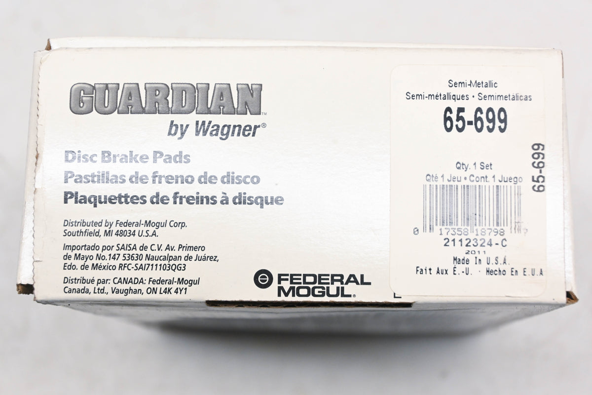 Wagner 65-699, PGD699 Guardian Disc Brake Pad Kit NOS