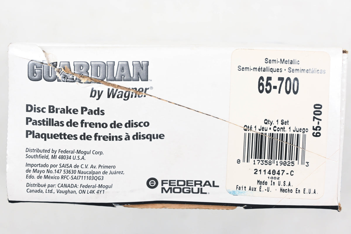 Wagner 65-700 Guardian Disc Brake Pad Kit NOS