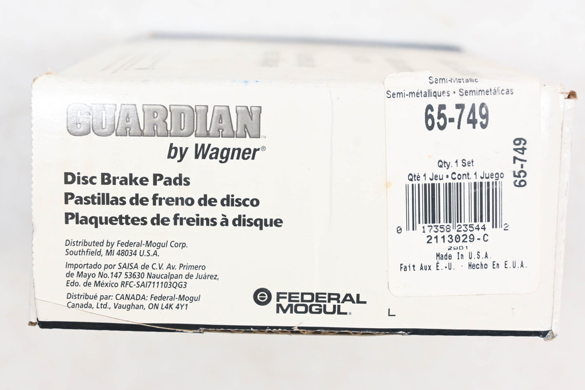 Wagner 65-749, SGD749M Guardian Disc Brake Pad Kit NOS