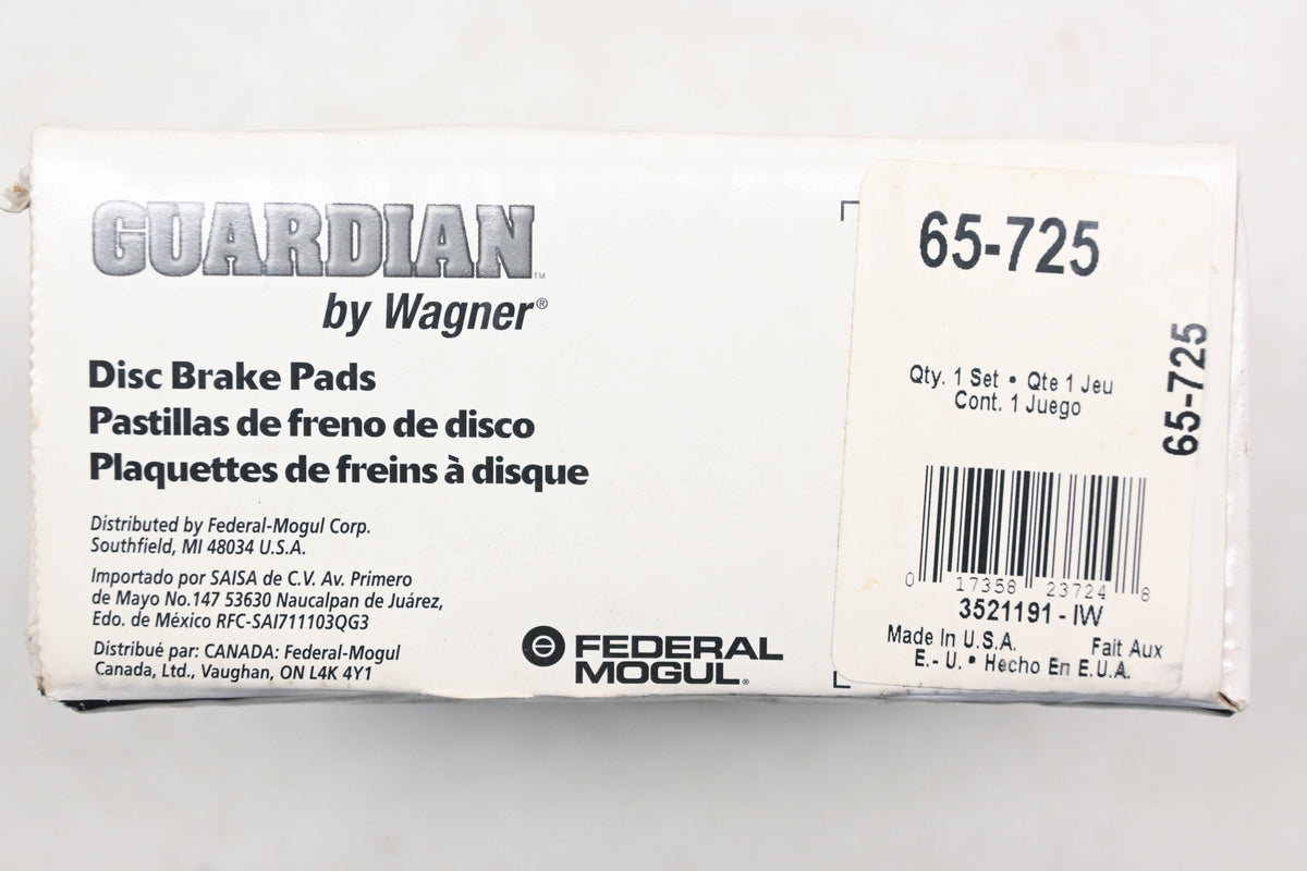 Wagner 65-725 Guardian Disc Brake Pad Kit NOS