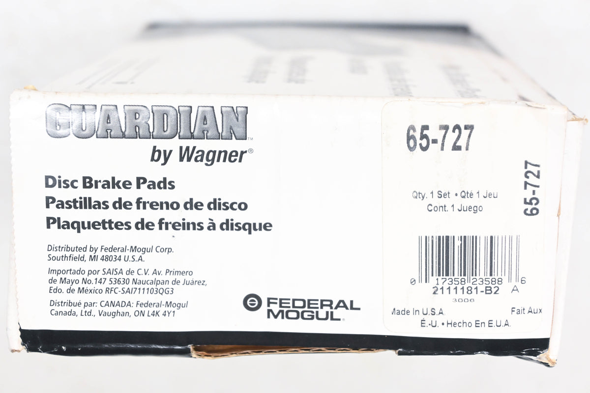 Wagner 65-727, SGD727 Guardian Disc Brake Pad Kit NOS