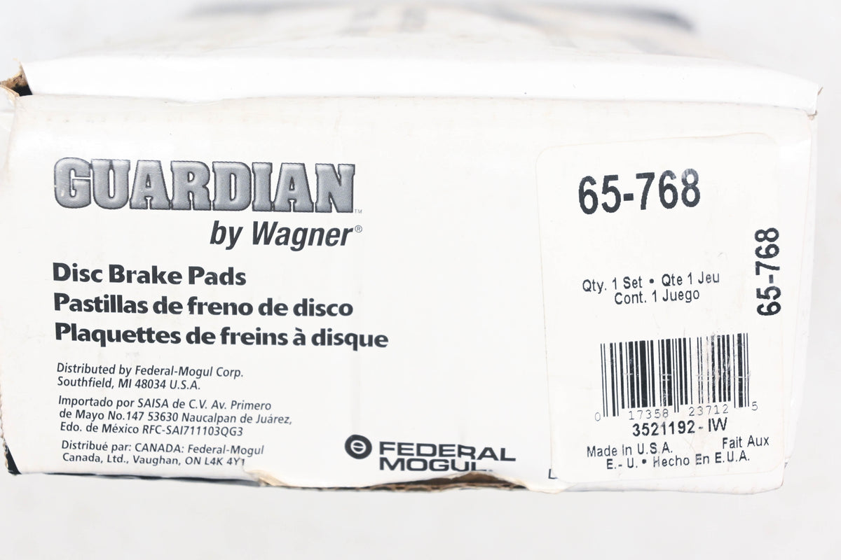 Wagner 65-768, SGD768M Guardian Disc Brake Pad Kit NOS