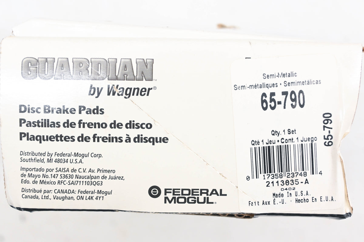 Wagner 65-790, PGD790M Guardian Disc Brake Pad Kit NOS