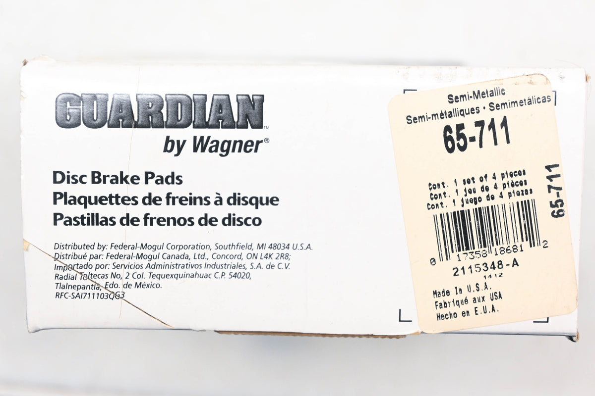 Wagner 65-711 Guardian Disc Brake Pad Kit NOS