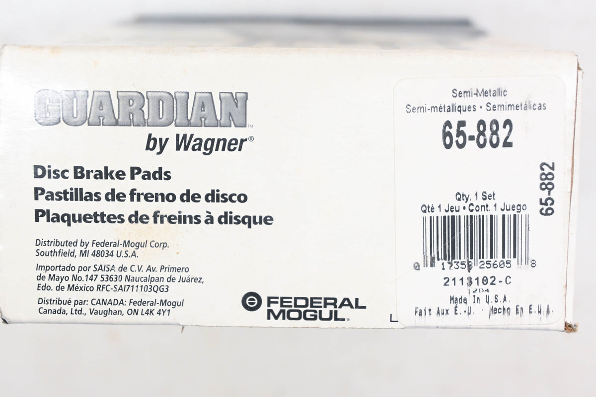 Wagner 65-882 Guardian Disc Brake Pad Kit NOS
