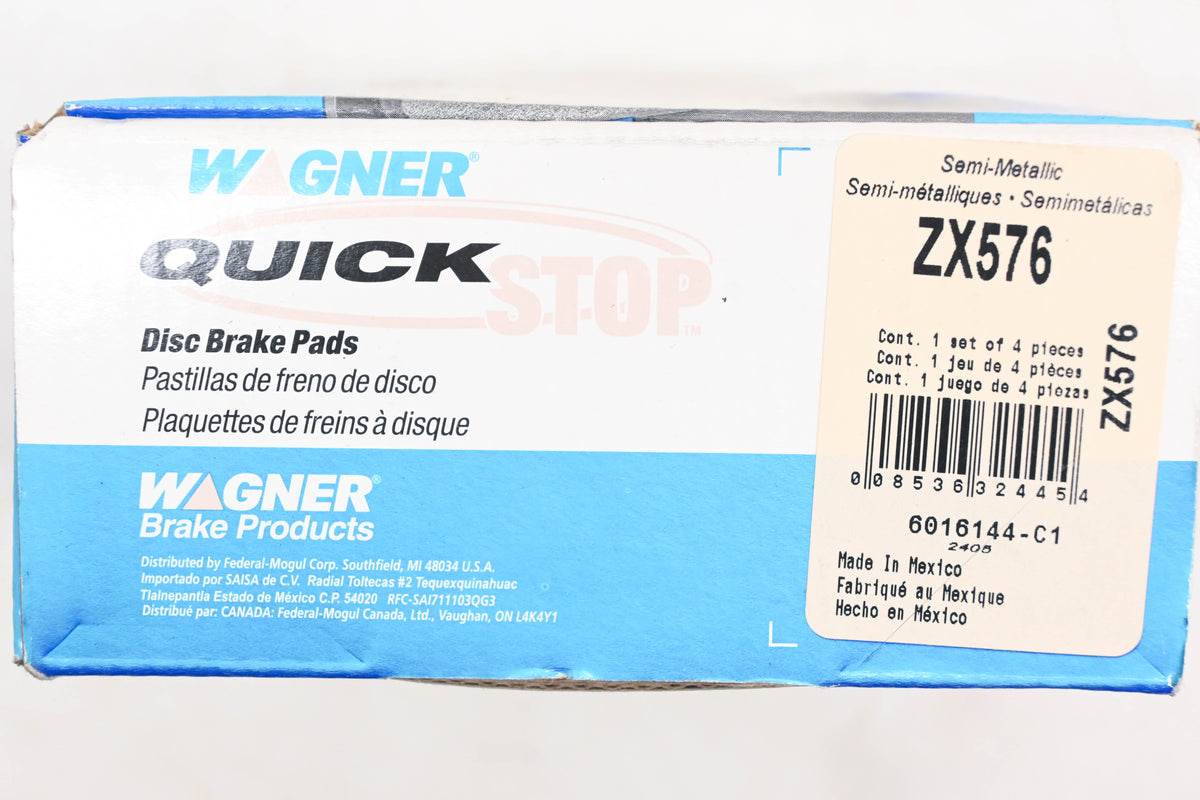 Wagner ZX576 Disc Brake Pad Kit NOS