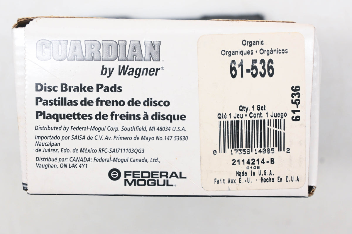 Wagner 61-536, SGD536C Guardian Disc Brake Pad Kit NOS