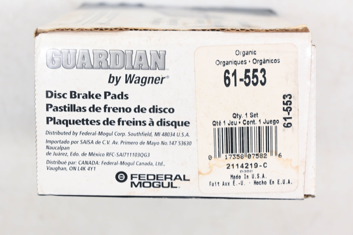 Wagner 61-553 Guardian Disc Brake Pad Kit NOS