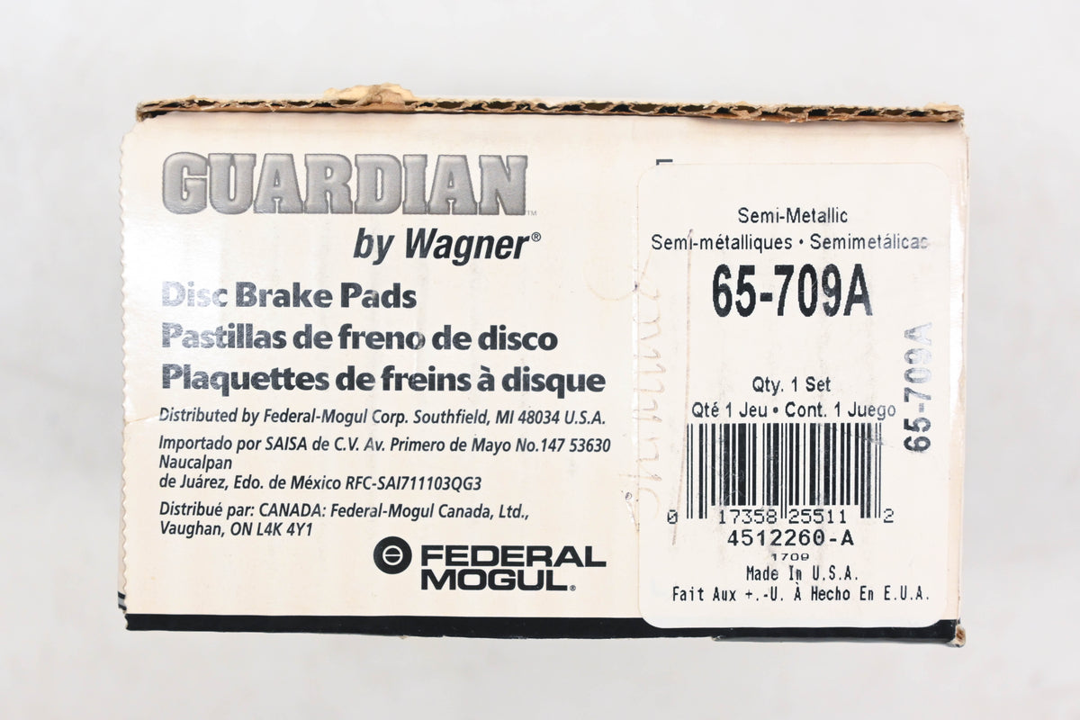 Wagner 65-709A Guardian Disc Brake Pad Kit NOS