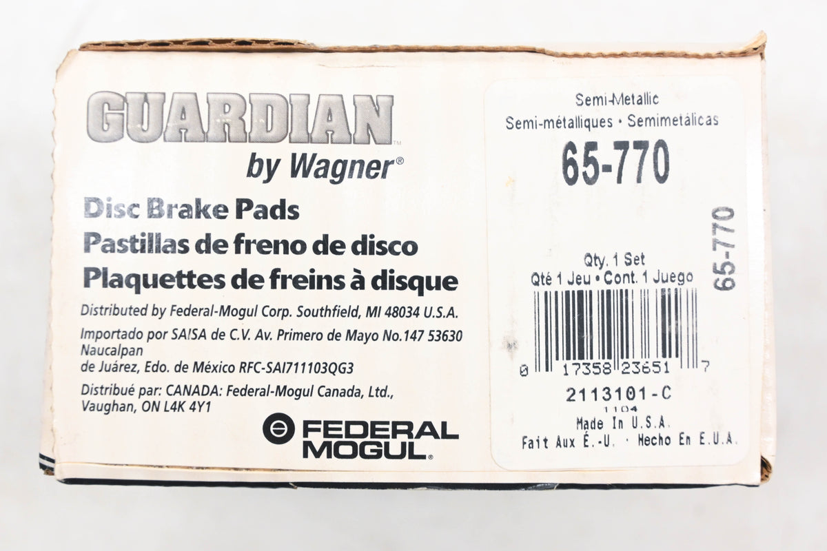 Wagner 65-770, SGD770C Guardian Disc Brake Pad Kit NOS