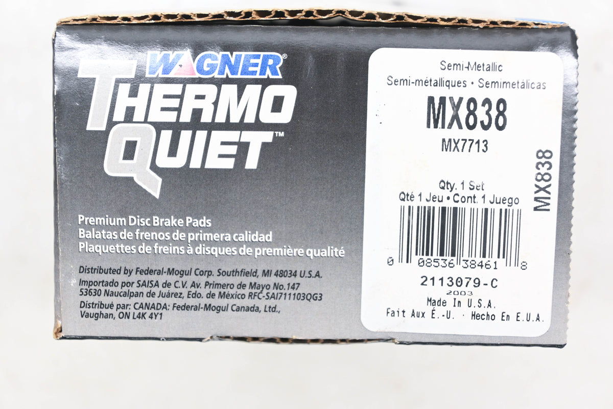 Wagner MX838, MX7713 Thermo Quiet Disc Brake Pad Kit NOS