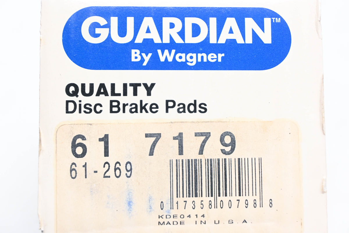 Wagner 61-7179, 61-269 Guardian Disc Brake Pad Kit NOS