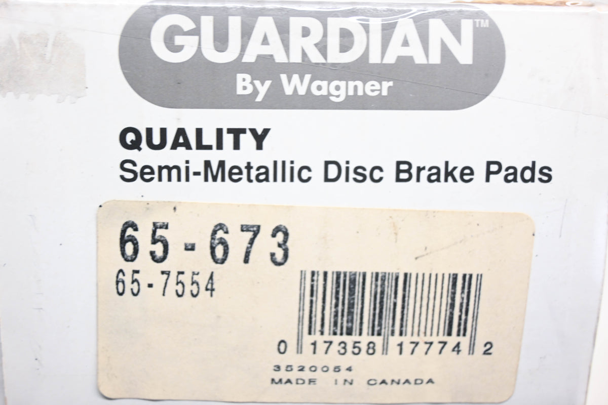 Wagner 65-673, 65-7554 Guardian Disc Brake Pad Kit NOS