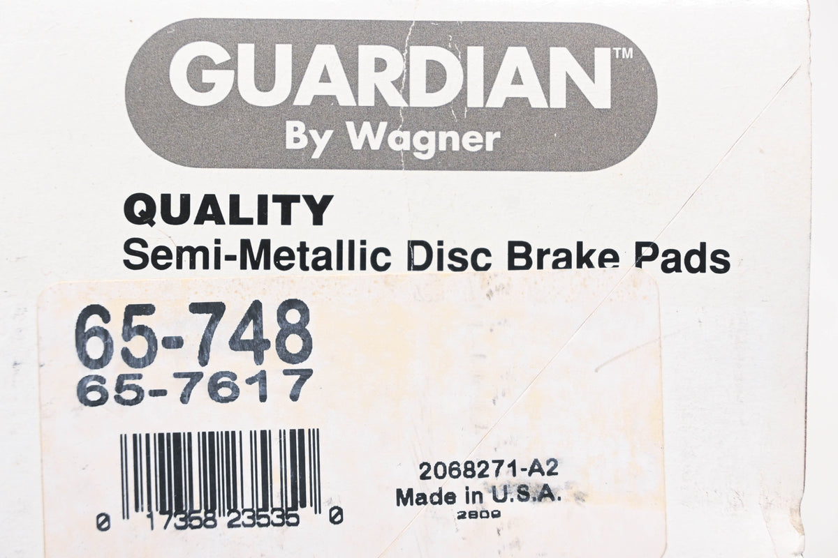 Wagner 65-748, 65-7617, SGD748M Guardian Disc Brake Pad Kit NOS