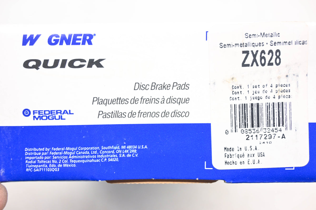Wagner ZX628 Disc Brake Pad Kit NOS