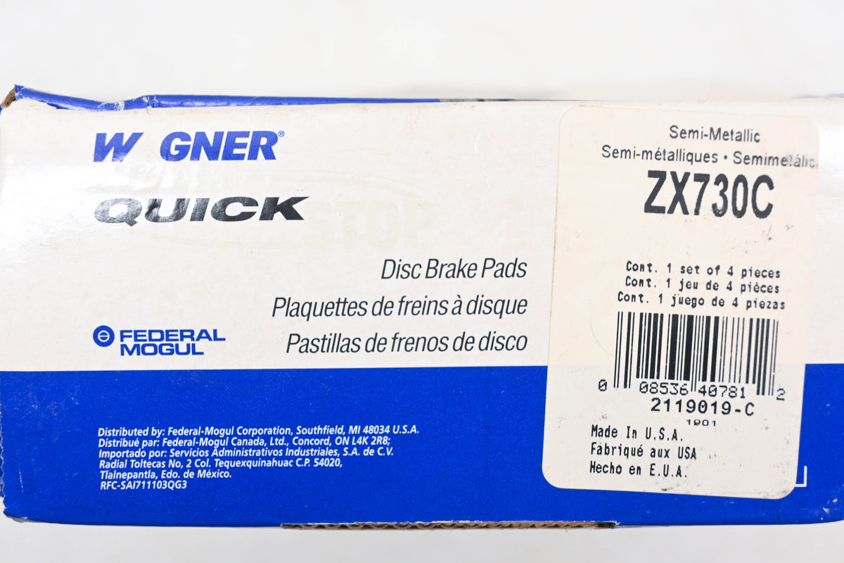 Wagner ZX730C Disc Brake Pad Kit NOS