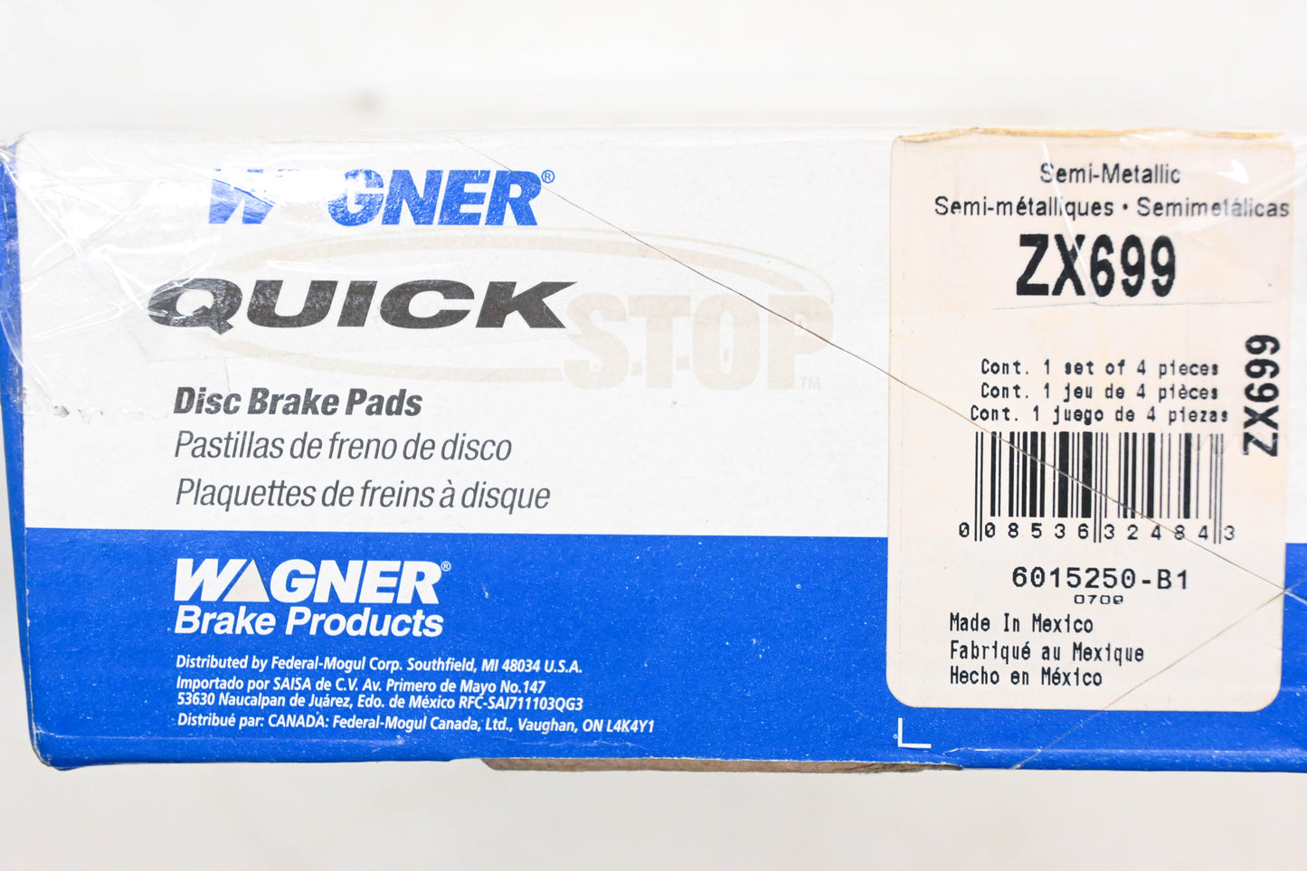 Wagner ZX699 Disc Brake Pad Kit NOS