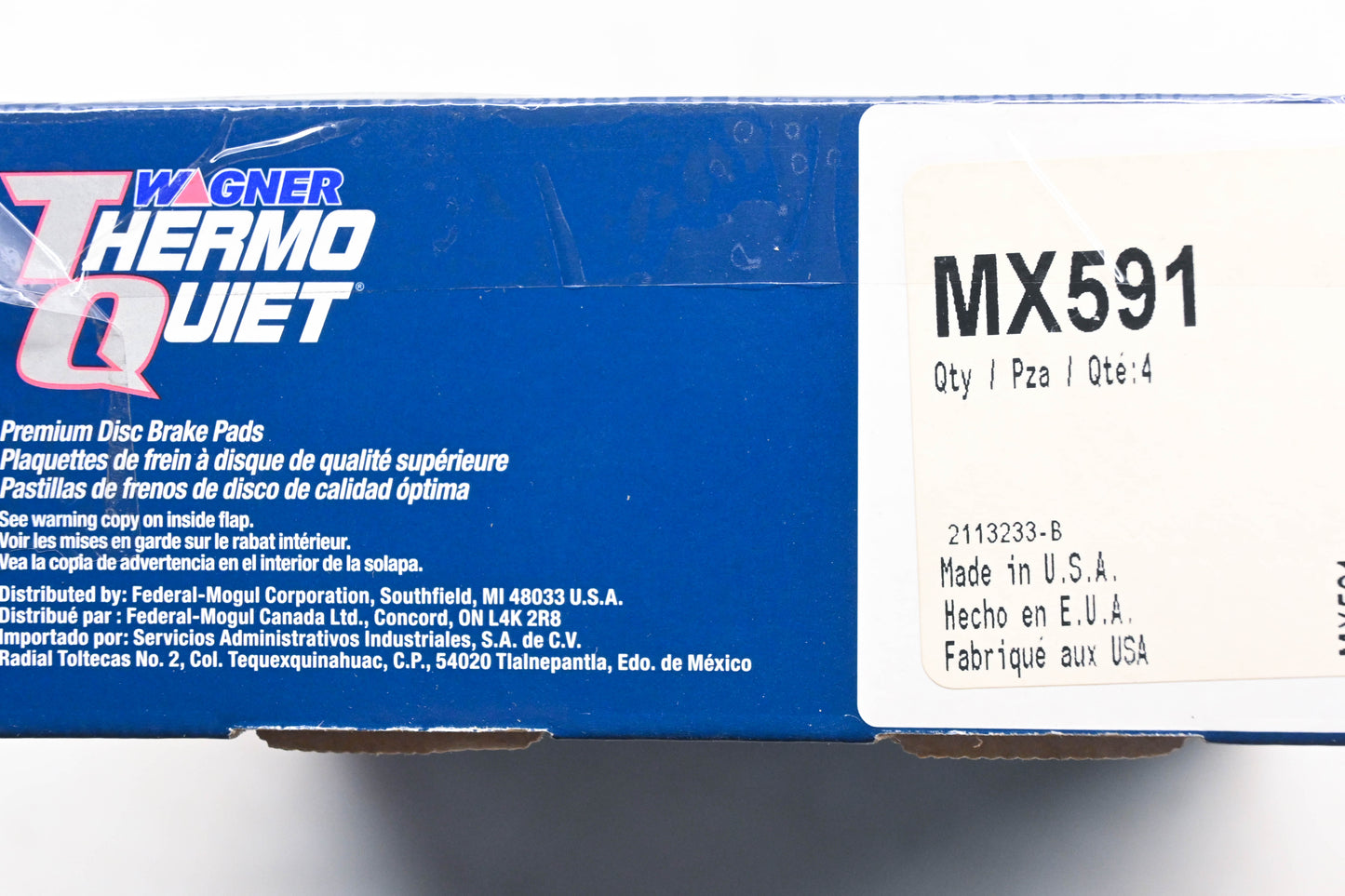 Wagner MX591 Thermo Quiet Disc Brake Pad Kit NOS