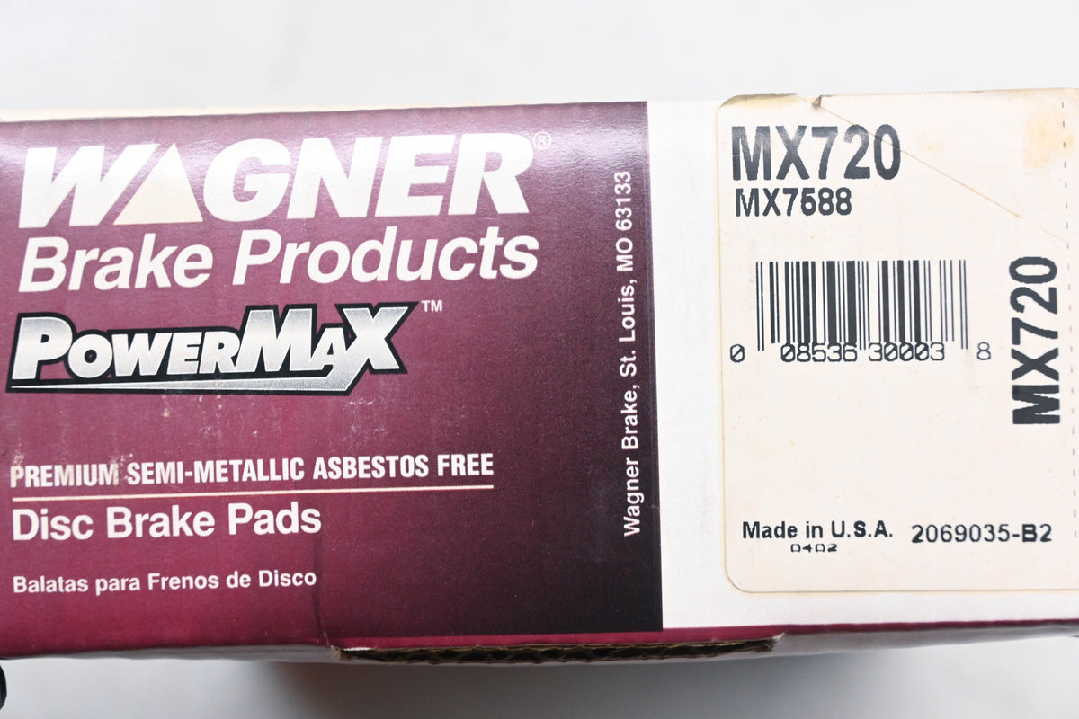 Wagner MX720, MX7588 PowerMax Disc Brake Pad Kit NOS