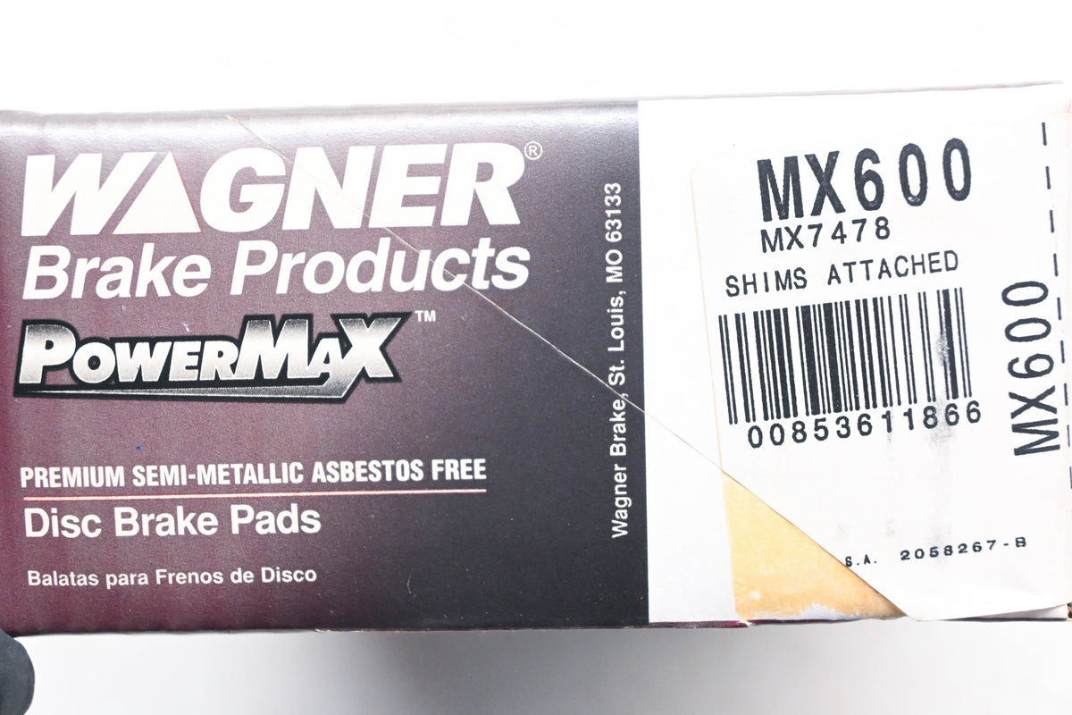Wagner MX600, MX7478 PowerMax Disc Brake Pad Kit NOS